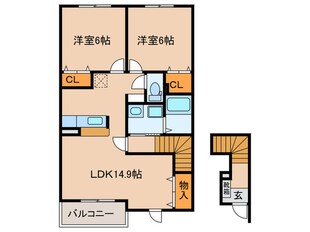 ホワイトハウスⅢの物件間取画像